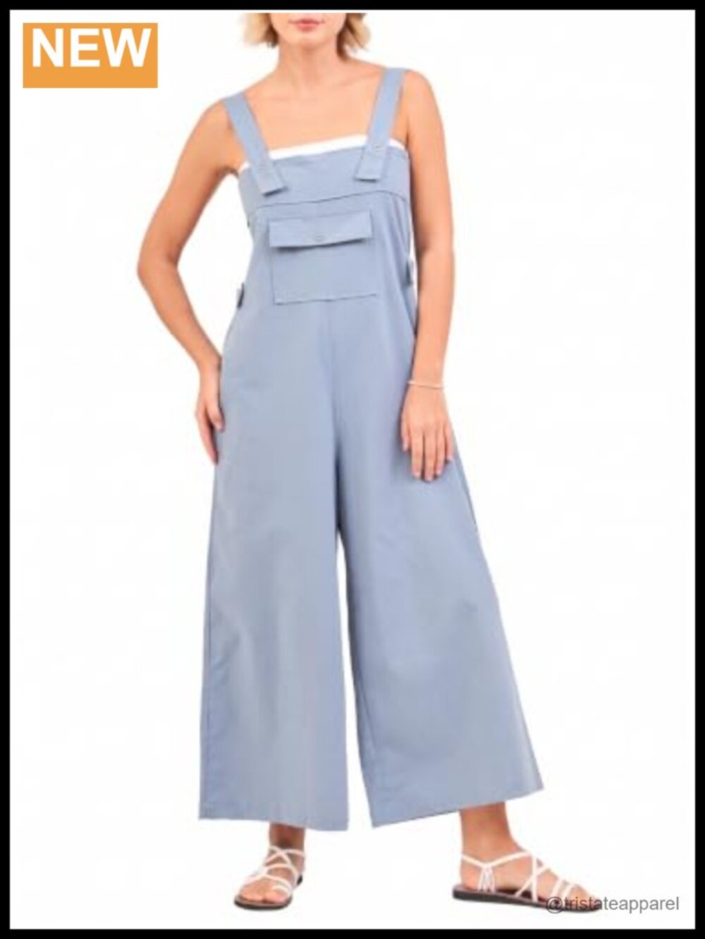 Cotton Linen Wide Leg Overalls Utility Jumpsuit with Pockets